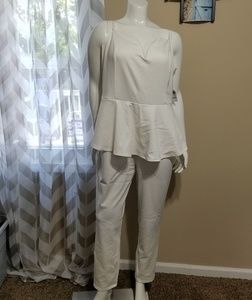 •Charlotte Russe• Peplum Jumpsuit